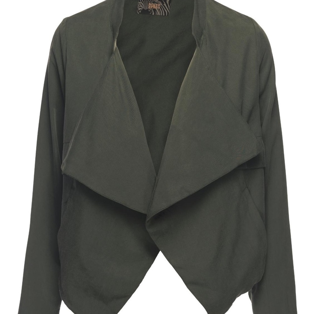 Naked zebra Lori drape front lightweight jacket